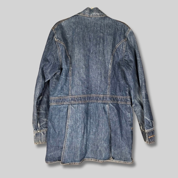 Vintage 70s Levi’s Orange Tab Denim Chore Coat USA Made Medium - Picture 3 of 14